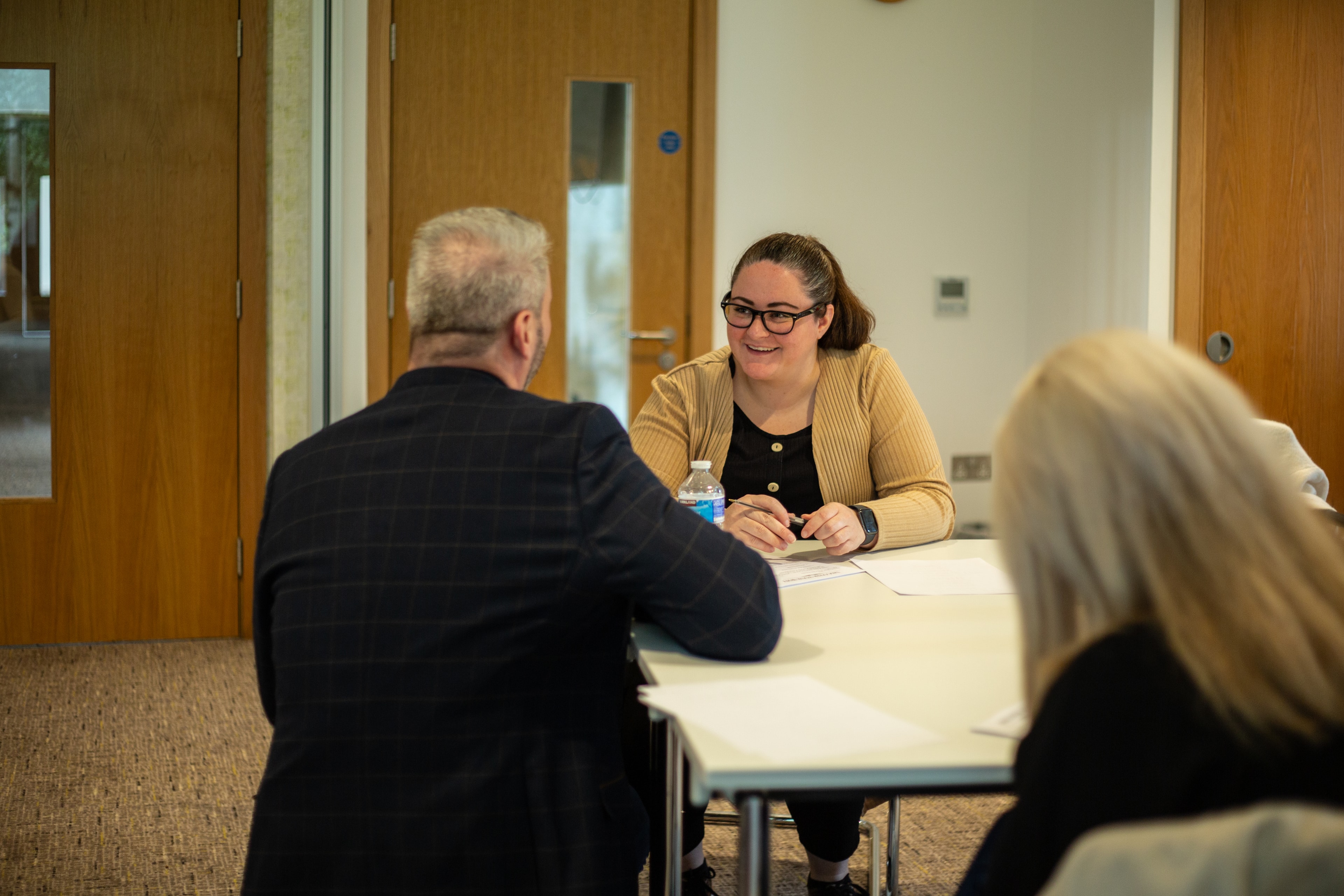 Paul speaking to student