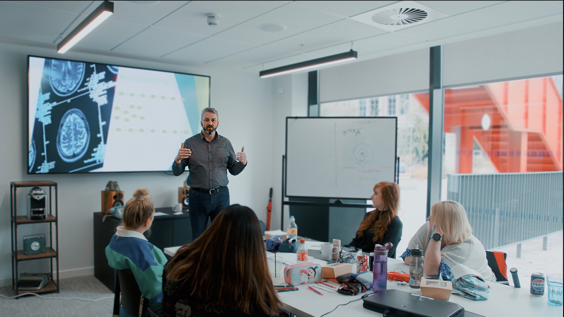 Paul teaching a class