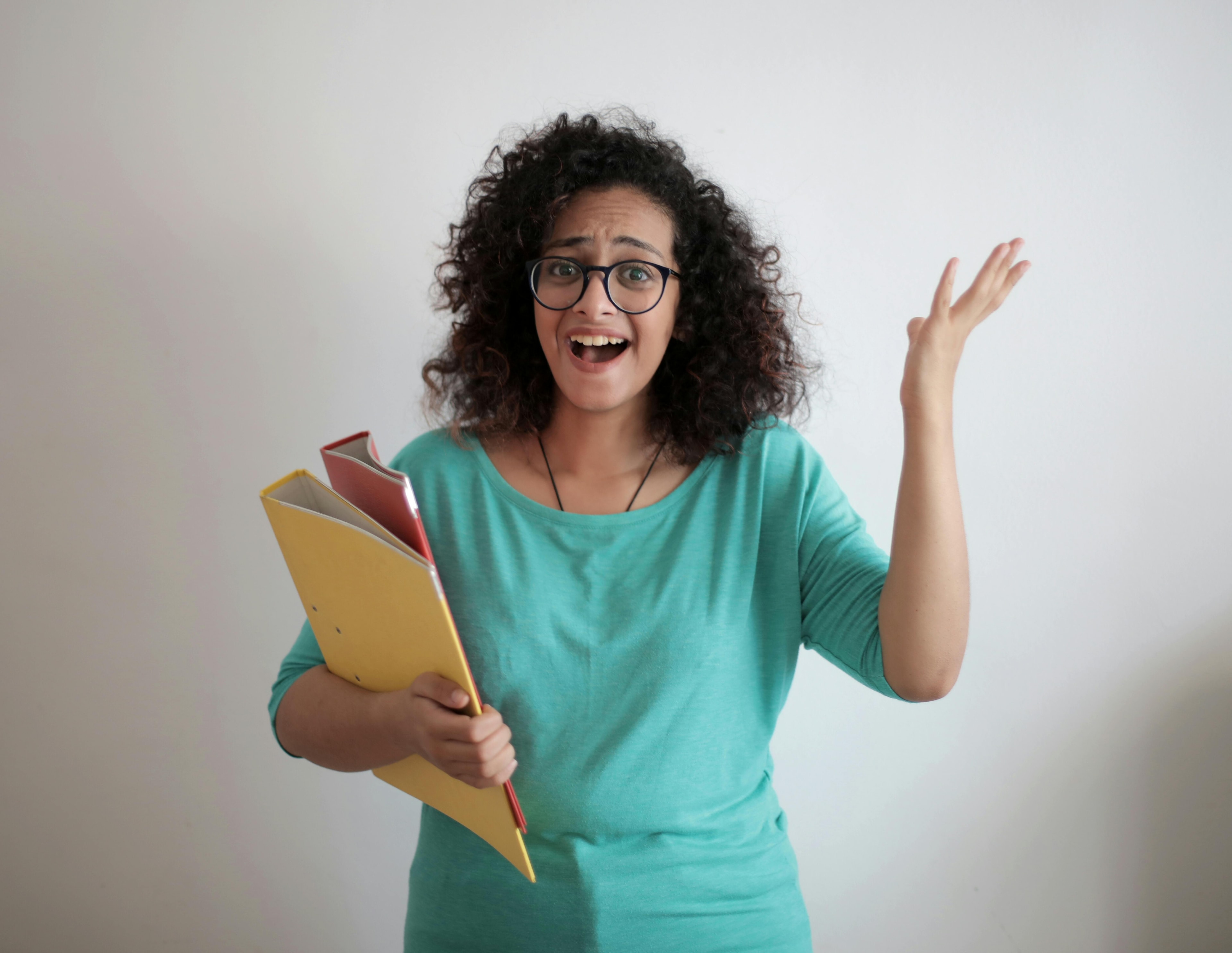 Woman with papers