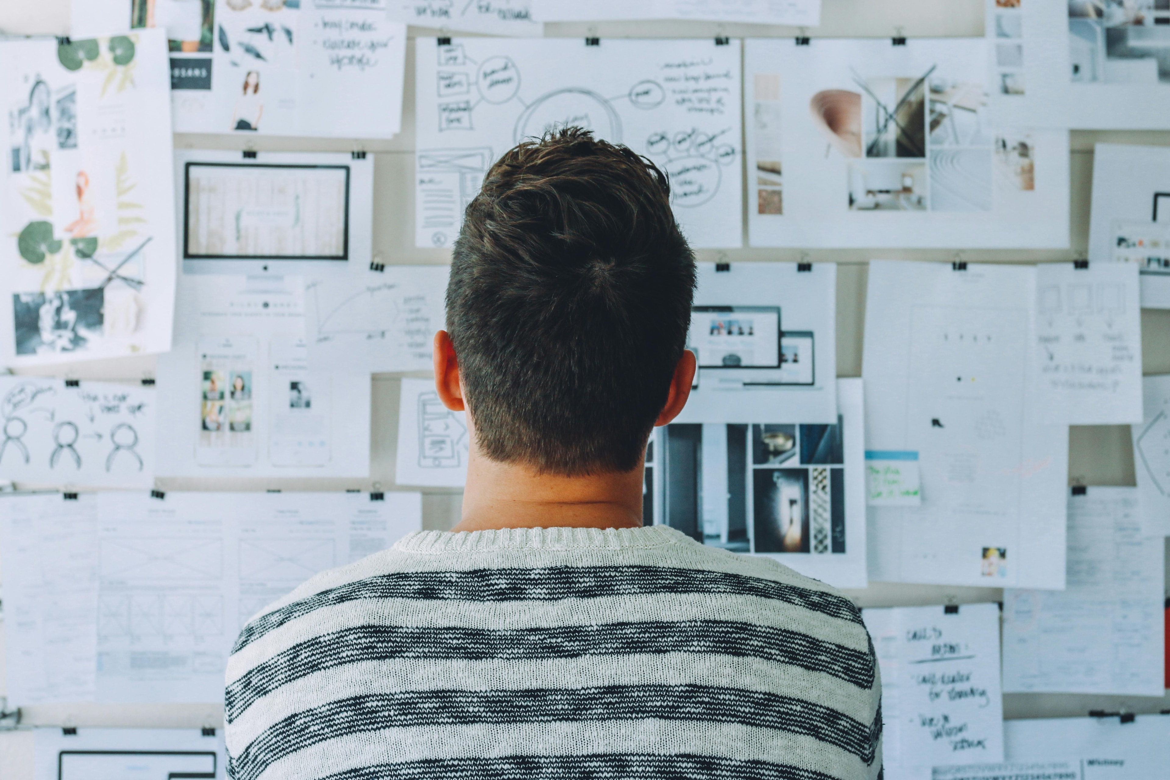 Man trying to plan