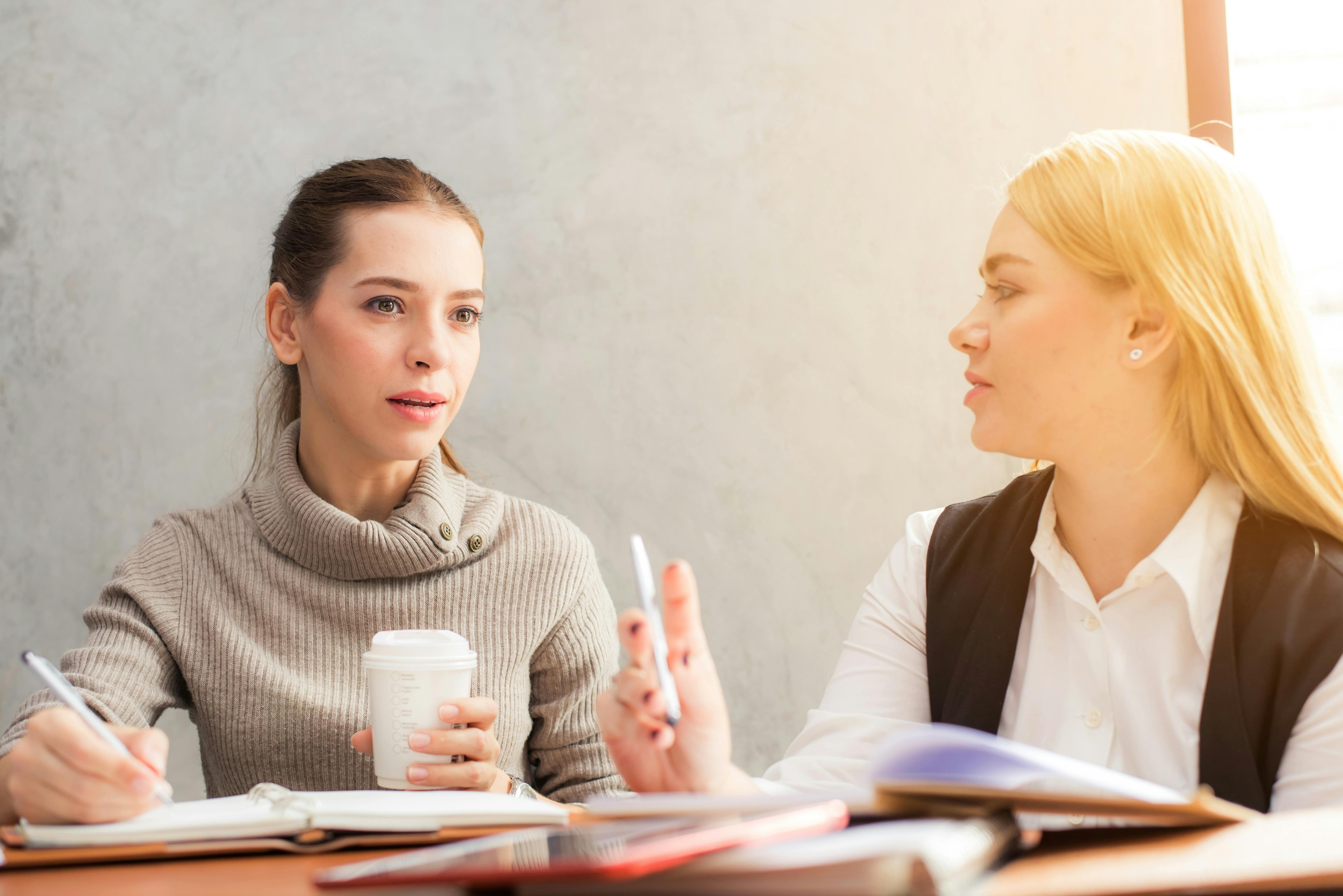 Women discussing